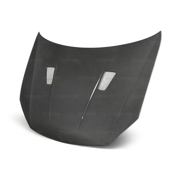 Seibon Carbon, HD1011VWGTIB-TM, TM-style carbon fiber hood for 2010-2014 VW Golf / GTI (Shaved)
