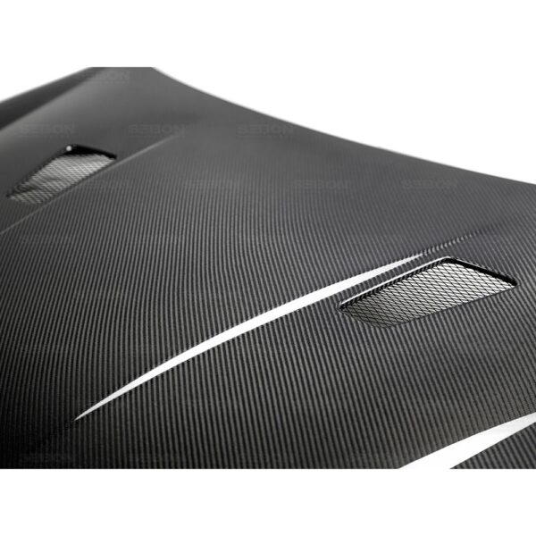 Seibon Carbon, HD1011VWGTIB-TM, TM-style carbon fiber hood for 2010-2014 VW Golf / GTI (Shaved)