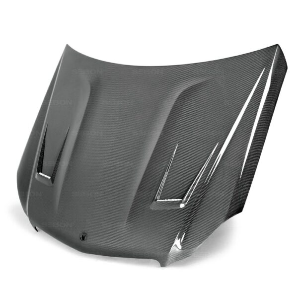 Seibon Carbon, HD1112MBW204-GT, GT-style carbon fiber hood for 2012-2014 Mercedes Benz C-class (Does not fit C-63)
