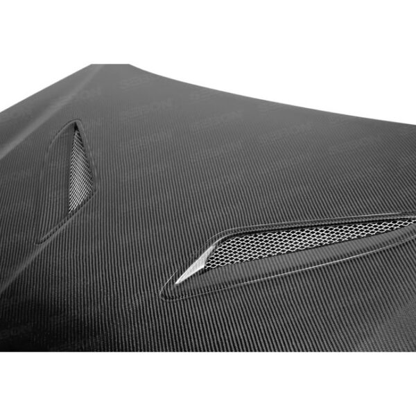 Seibon Carbon, HD1213HYGEN2D-OE, OEM-style carbon fiber hood for 2013-2016 Hyundai Genesis 2dr