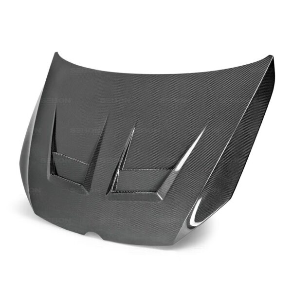 Seibon Carbon, HD12VWG7-DV, DV-style carbon fiber hood for 2015-2020 VW Golf MK7