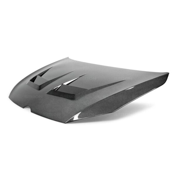 Seibon Carbon, HD12VWG7-DV, DV-style carbon fiber hood for 2015-2020 VW Golf MK7
