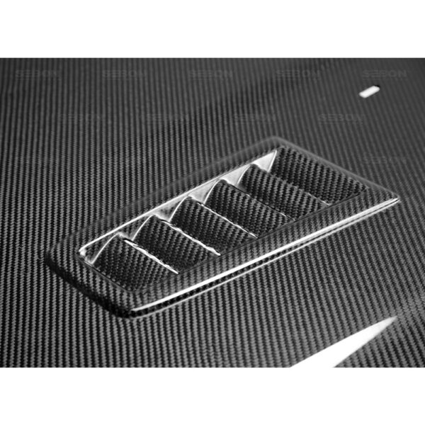 Seibon Carbon, HD14FDFI-RS, RS-style carbon fiber hood for 2014-2019 Ford Fiesta