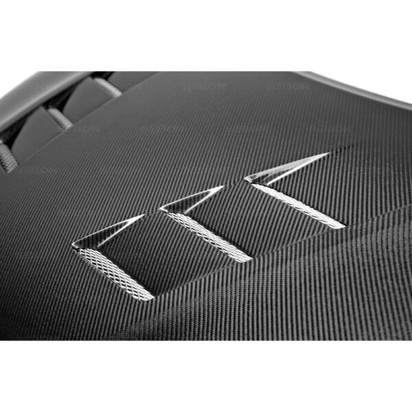 Seibon Carbon, HD14HDCV2D-TS, TS-style carbon fiber hood for 2012-2015 Honda Civic 2DR