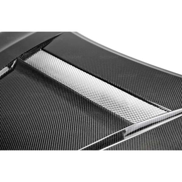 Seibon Carbon, HD14HDCV2D-VSII, VSII-style carbon fiber hood for 2012-2015 Honda Civic 2DR