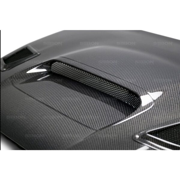 Seibon Carbon, HD15SBIMP-CS, CS-style carbon fiber hood for 2015-2018 Subaru WRX/STi