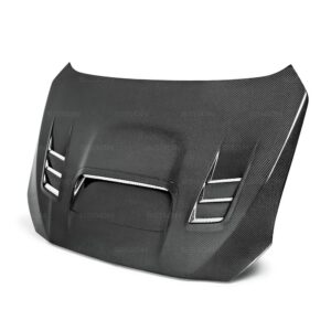 Seibon Carbon, HD15SBIMP-CW, CW-style carbon fiber hood for 2015-2018 Subaru WRX/STi