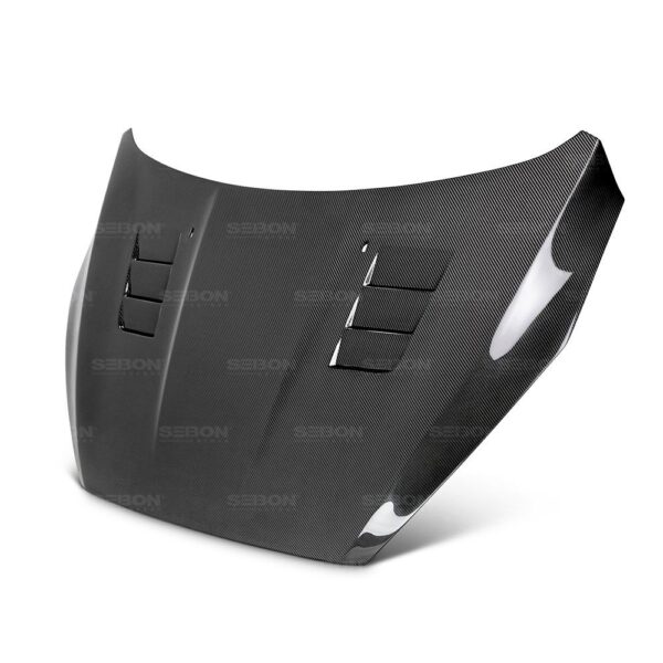 Seibon Carbon, HD16FDFO-TS, TS-style carbon fiber hood for 2015-2018 Ford Focus
