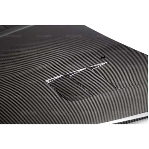 Seibon Carbon, HD16FDFO-TS, TS-style carbon fiber hood for 2015-2018 Ford Focus
