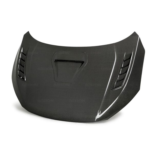 Seibon Carbon. HD17HDCVR-TSII, TSII-style carbon fiber hood for 2017 Honda Civic Type R