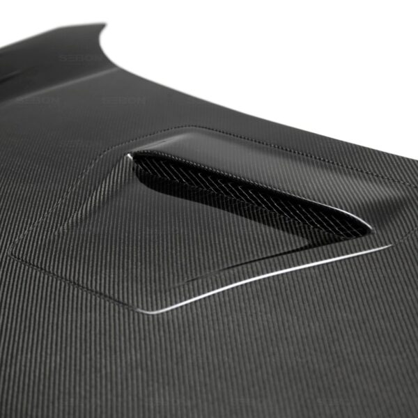 Seibon Carbon. HD17HDCVR-TSII, TSII-style carbon fiber hood for 2017 Honda Civic Type R