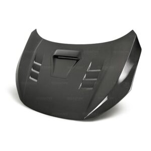 Seibon Carbon, HD17HDCVR-TS, TS-style carbon fiber hood for 2017-2020 Honda Civic Type R
