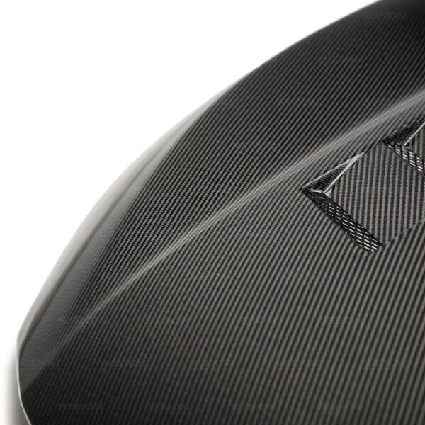 Seibon Carbon, HD17HDCVR-TS, TS-style carbon fiber hood for 2017-2020 Honda Civic Type R