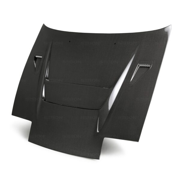Seibon Carbon, HD8994NS240-DVII, DVII-style carbon fiber hood for 1989-1994 Nissan 240SX