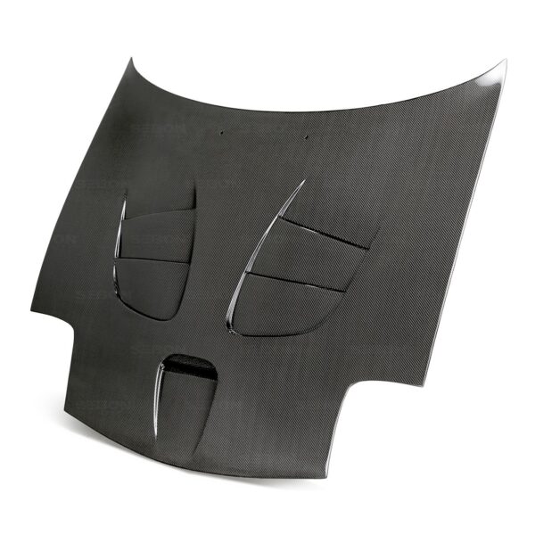 Seibon Carbon, HD9396MZRX7-ST, ST-style carbon fiber hood for 1993-2002 Mazda RX-7