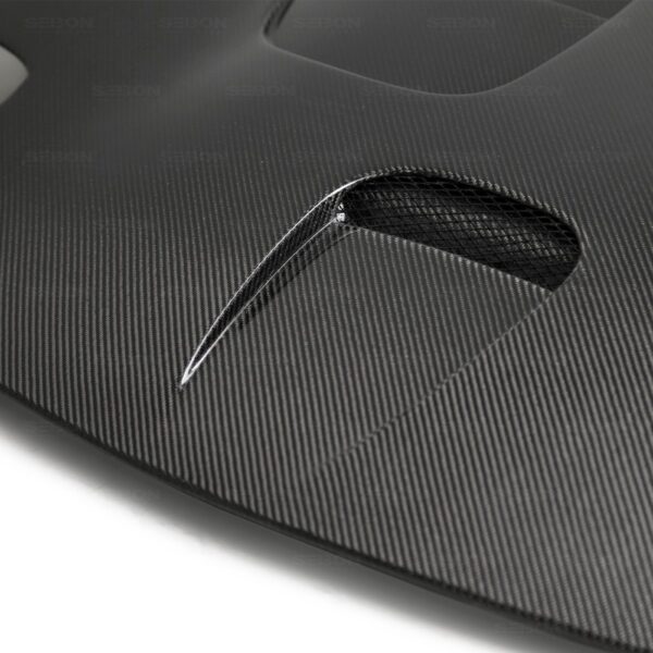 Seibon Carbon, HD9396MZRX7-ST, ST-style carbon fiber hood for 1993-2002 Mazda RX-7