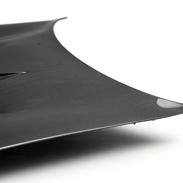 Seibon Carbon, HD9398TYSUP-KB, KB-style carbon fiber hood for 1993-1998 Toyota Supra