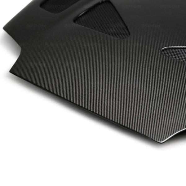 Seibon Carbon, HD9398TYSUP-TR, TR-style carbon fiber hood for 1993-1998 Toyota Supra