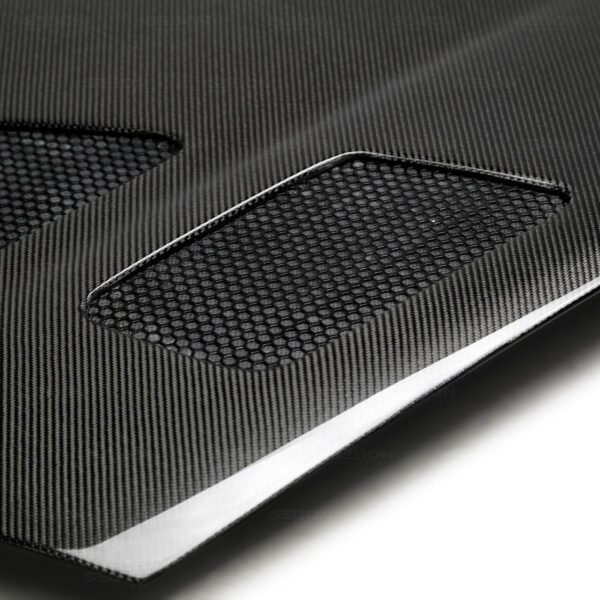 Seibon Carbon, HD9398TYSUP-TR, TR-style carbon fiber hood for 1993-1998 Toyota Supra