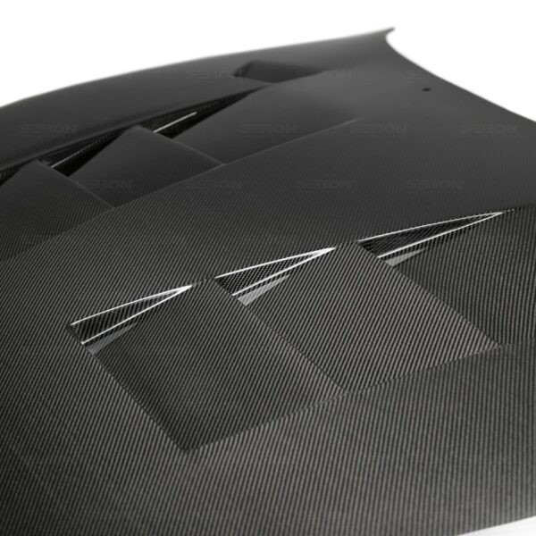 Seibon Carbon, HD9398TYSUP-TS, TS-style carbon fiber hood for 1993-1998 Toyota Supra