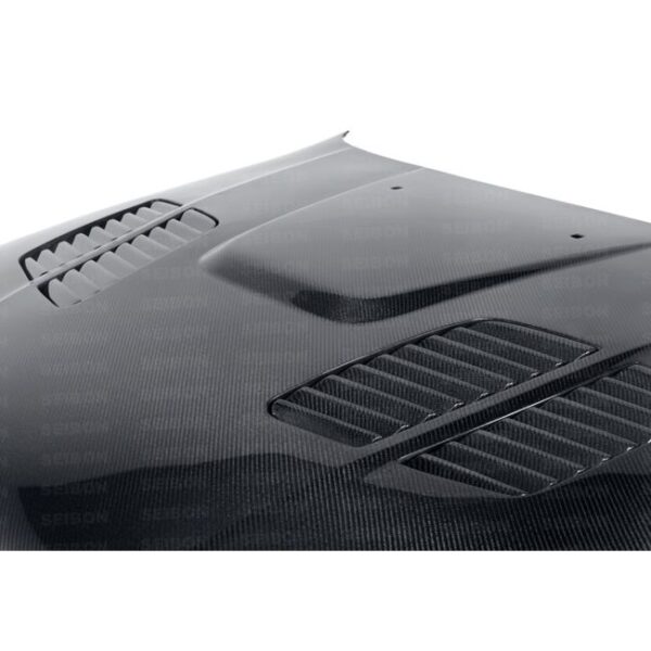 Seibon Carbon, HD9703BMWE39-GTR, GTR-style carbon fiber hood for 1997-2003 BMW E39