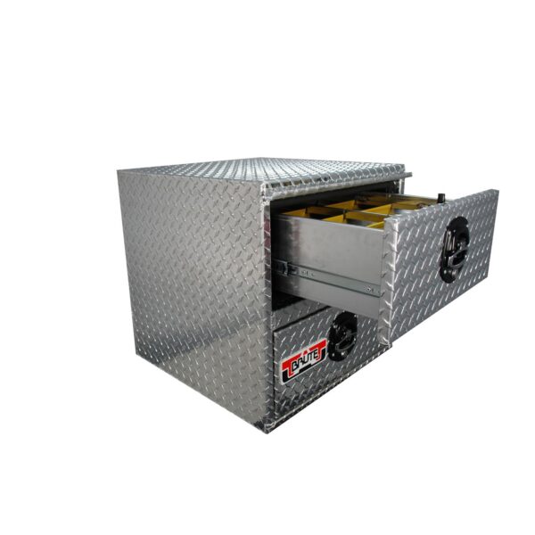 GXTX - HDD24 - 24inch x 24inch x 24inchL HD Underbody w/ Top & Bottom Drawers, .100 thick diamond
