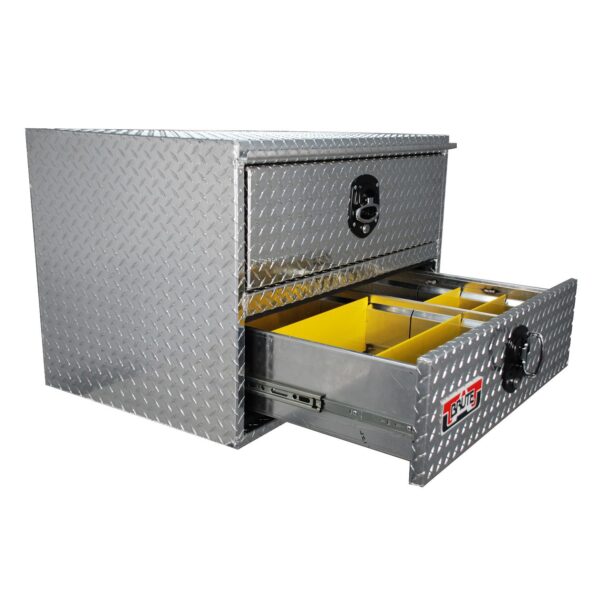 GXTX - HDD36 - 24inch x 24inch x 36inchL HD Underbody w/ Top & Bottom Drawers, .100 thick diamond