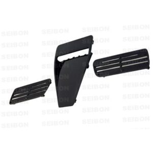 Seibon Carbon, HDS0809MITEVOX-OE, OEM-style carbon fiber hood scoop for 2008-2015 Mitsubishi Lancer EVO X