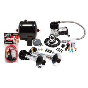 Kleinn Air Horns - HK1 - Chrome Dual Air Horn Kit