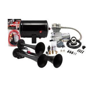 Kleinn Air Horns - HK3-1 - Black Triple Air Horn Kit