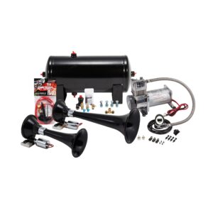 Kleinn Air Horns - HK5 - Black Dual Train Horn Kit