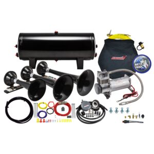 Kleinn Air Horns - HK7 - Black Triple Train Horn