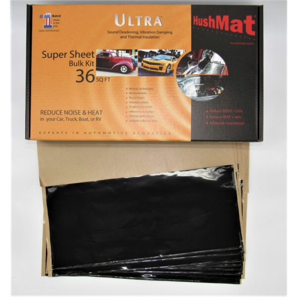 Super Bulk Kit - Stealth Black Foil with Self-Adhesive Butyl-9 Sheets 18inx32in ea 36 sq ft