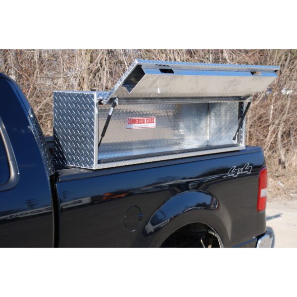 GXTX - HTB60-BT - 13inch x 16inch x 60inchL HD Top Sider, .100 thick diamond, w/ flip up door, Black Texture Coated