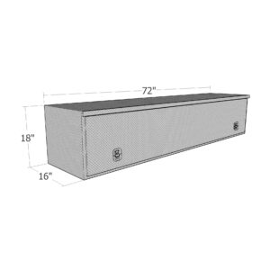 GXTX - HTB60C - 16inch x 18inch x 60inchL High Cap. HD Top Sider, .100 thick diamond, w/ flip up door
