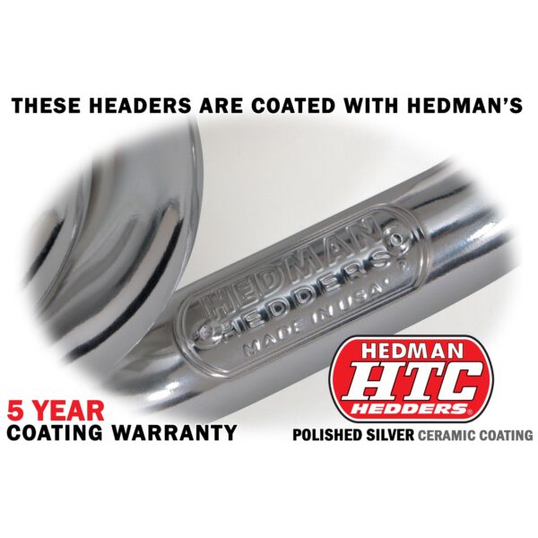 HEDMAN HEDDERS 304 STAINLESS STEEL HTC COATED HEADER; 1-3/4 IN. TUBE; STOCK COLL; SHORTY DESIGN; 11-14 FORD MUSTANG GT 5.0L