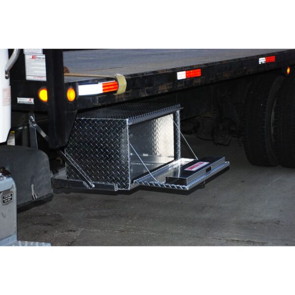 GXTX - HUB1836-BT - 18inch x 18inch x 36inchL HD Under Body, .100 thick diamond, drop down door, Black Texture Coated