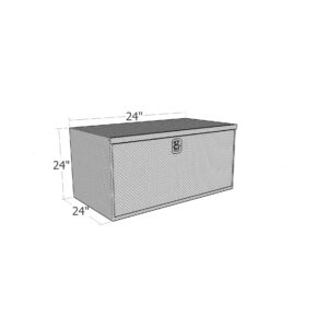 GXTX - HUB2424 - 24inch x 24inch x 24inchL HD Under Body, .100 thick diamond, drop down door