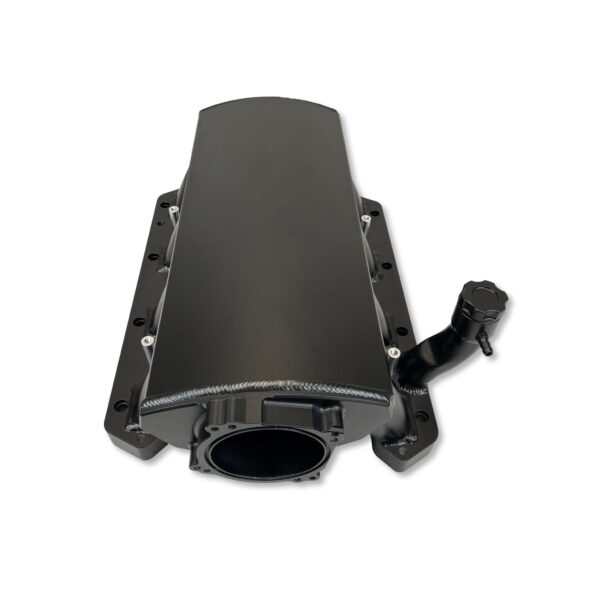HEMI KIT - INTAKE MANIFOLD AND FUEL RAIL - GEN III HEMI 837252 EQUIVALENT - 92MM BORE - ALUMINUM - BLACK ANODIZED