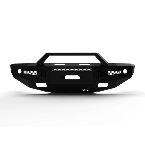 ICI Front Bumper; AL-FBM11DGN-RT; 2015 - 2018 Dodge Ram Rebel; Alumilite Series; aftermarket aluminum winch ready bumper