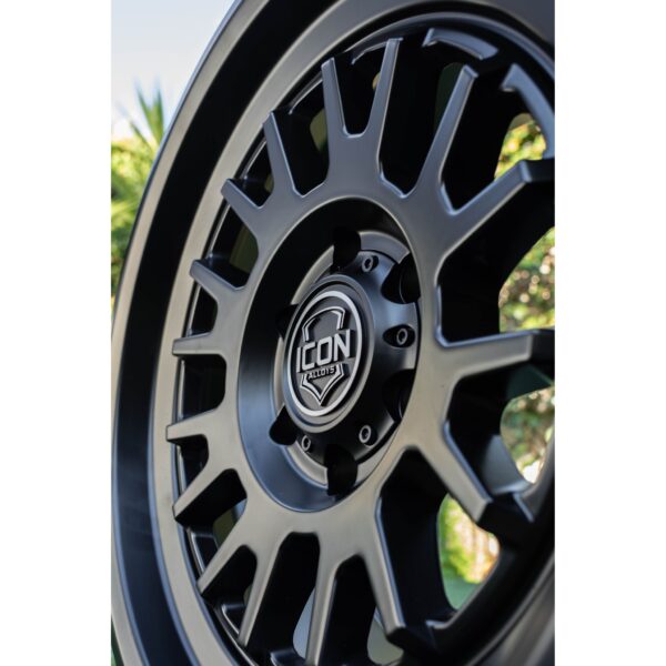 ICON Alloys Anza, Satin Black, 17 x 8.5 / 5 x 150, 25mm Offset, 5.75" BS