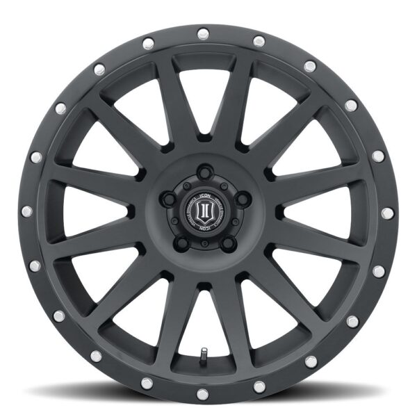 ICON ALLOYS COMPRESSION SAT BLK - 20 X 10 / 6 x 5.5 / -19MM / 4.75"BS
