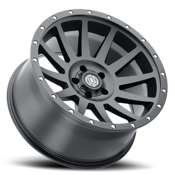 ICON ALLOYS COMPRESSION SAT BLK - 20 X 10 / 6 x 5.5 / -19MM / 4.75"BS