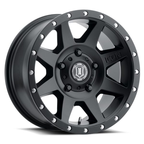ICON ALLOYS REBOUND SAT BLK -18 x 9 / 5 x 150 / 25MM / 6" BS