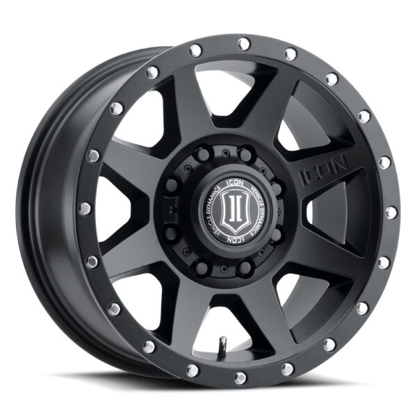 ICON ALLOYS REBOUND HD SAT BLK -18 x 9 / 8 x 180 / 12MM / 5.5" BS