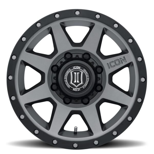 ICON ALLOYS REBOUND HD TITANIUM - 17 X 8.5 / 8 X 6.5 / 13MM / 5.25" BS