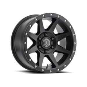 ICON ALLOYS REBOUND SAT BLK - 17 X 8.5 / 6 X 5.5 / 0MM / 4.75" BS