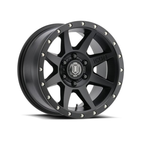 ICON ALLOYS REBOUND SATIN BLACK - 17 X 8.5 / 6 X 120 / 0MM / 4.75" BS
