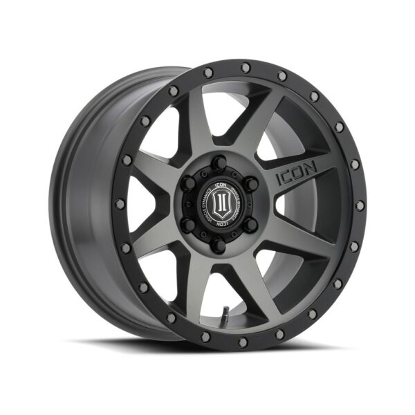 ICON ALLOYS REBOUND TITANIUM -18 x 9 / 6 x 5.5" / 0MM / 5" BS