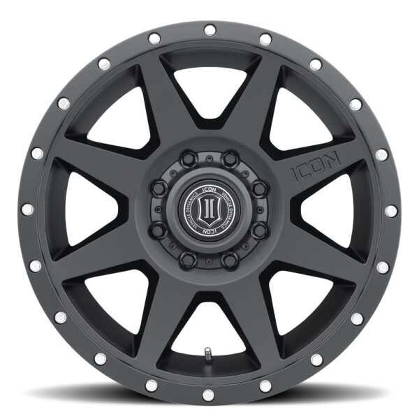 ICON ALLOYS REBOUND SAT BLK -20 X 9 / 8 x 170 / 6MM / 5.25" BS